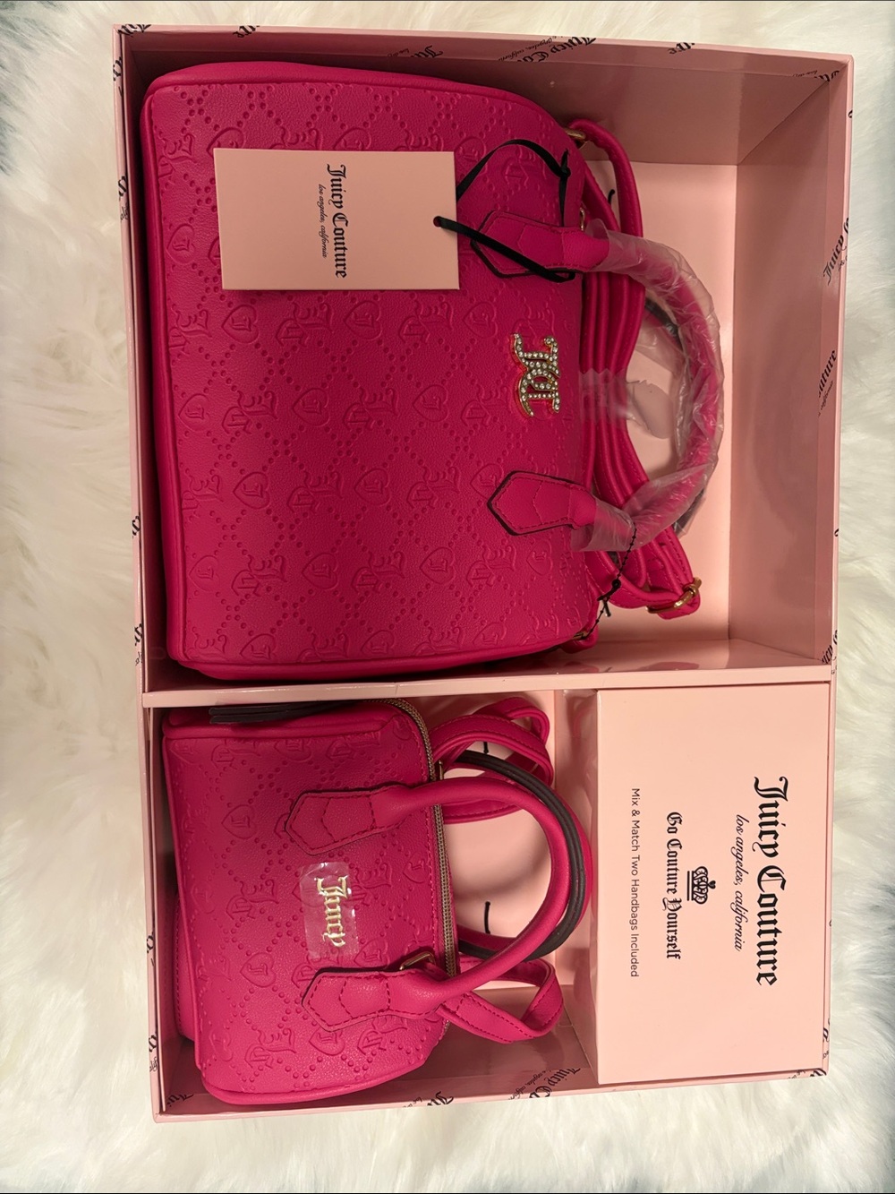 Juicy Couture Free Love Mommy and Me Satchel Set